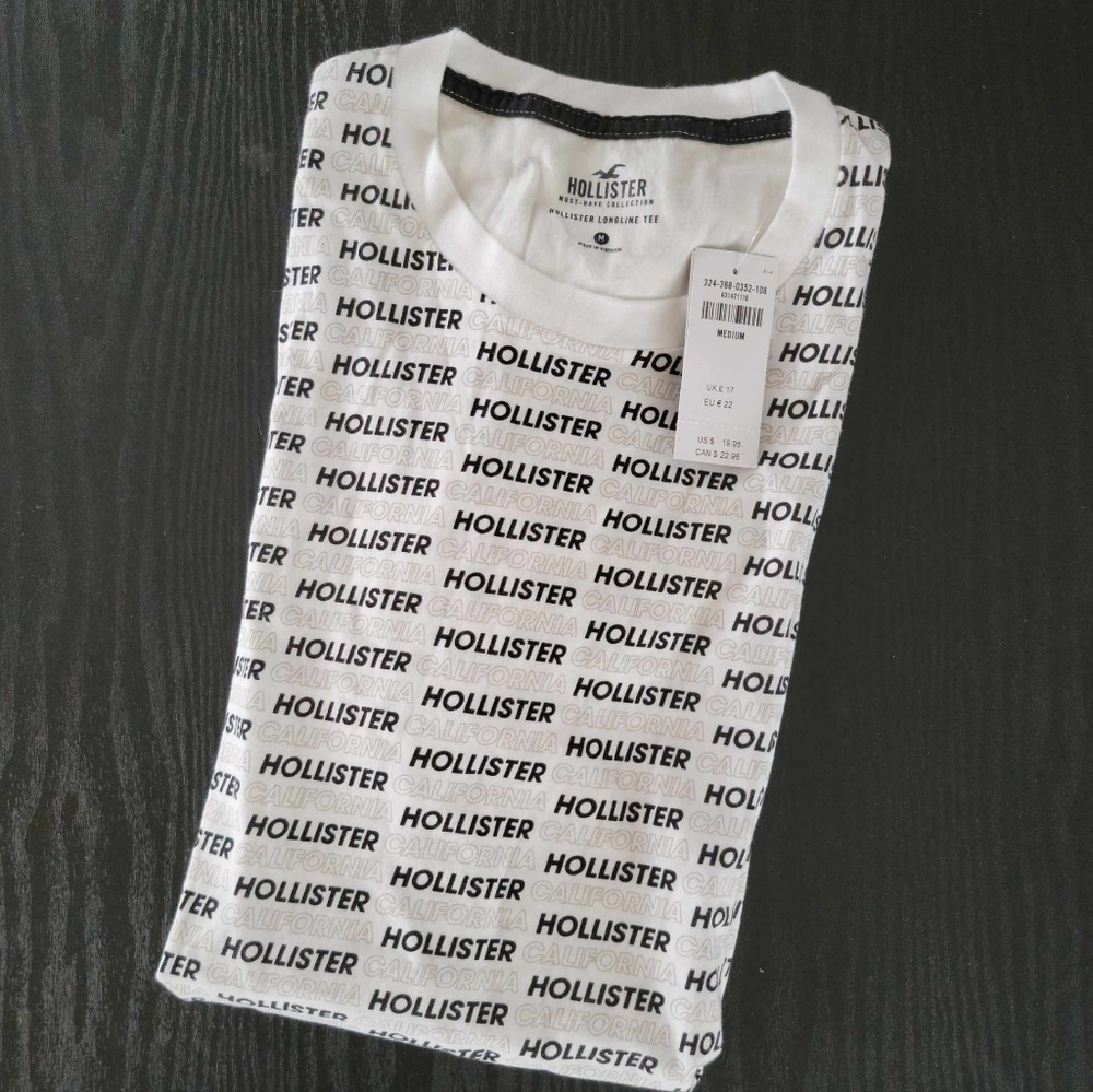 Mens Hollister longline tee